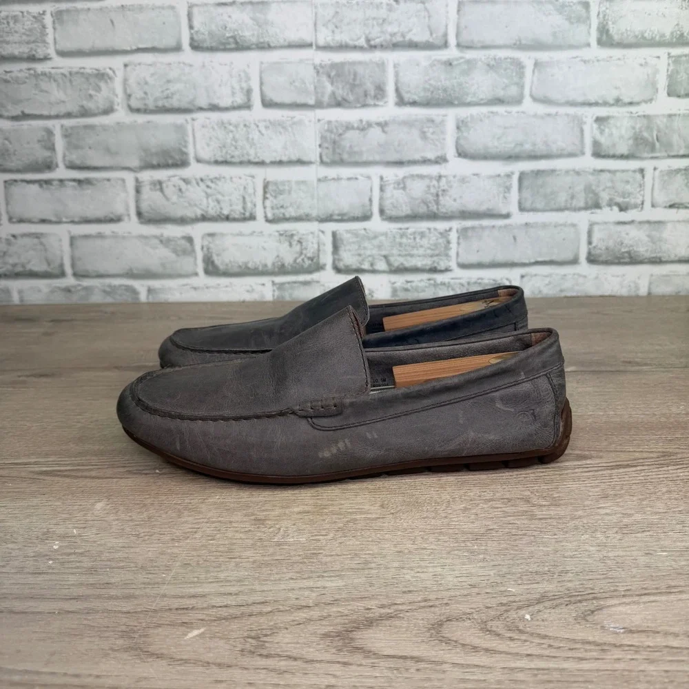 Born Leather Driver Loafers Grey 10.5M